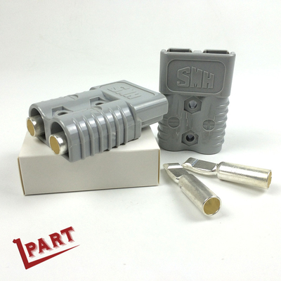 Conector rápido elétrico do cinza 175A 600v do conector do carregador de bateria da empilhadeira