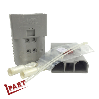 A bateria elétrica da empilhadeira parte o conector do SB 350A 600V do conector de bateria