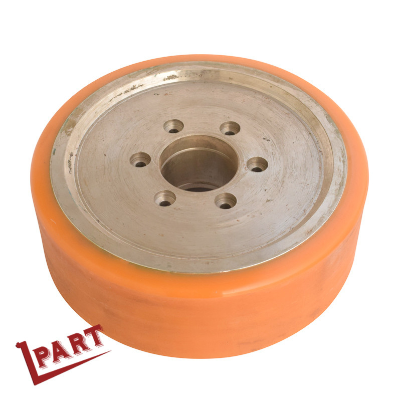 Roda da movimentação da empilhadeira da carga elétrica do poliuretano para a identificação 68mm de Jack OD 285mm da pálete