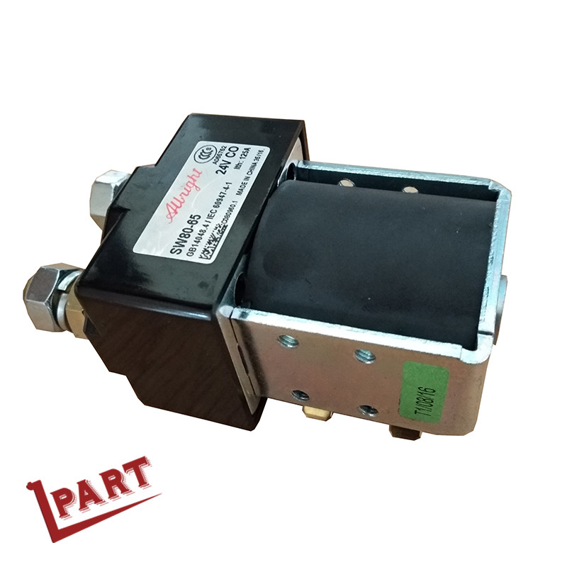 Contactor de energia de corrente contínua SW80-65 originalmente importado Partes de empilhadeira elétrica 125A 24V